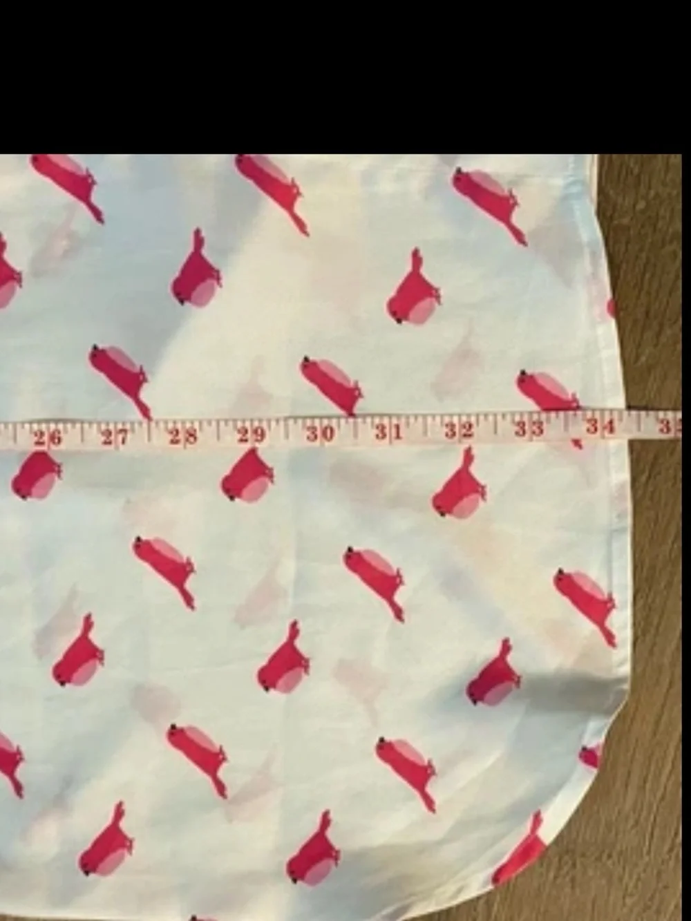 kate spade White Button-Up Nightshirt Dress with Pink Bird Print